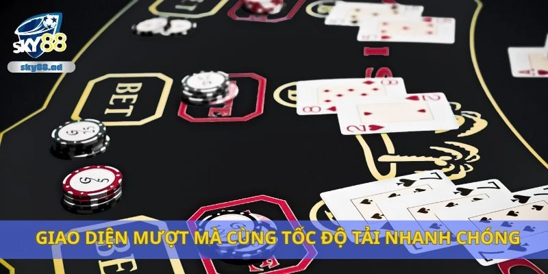 Giao diện mượt mà cùng tốc độ tải nhanh chóng